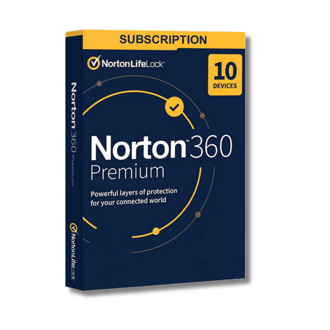 Norton 360 Premium | 1 År | 10 Enheter + 75 GB
